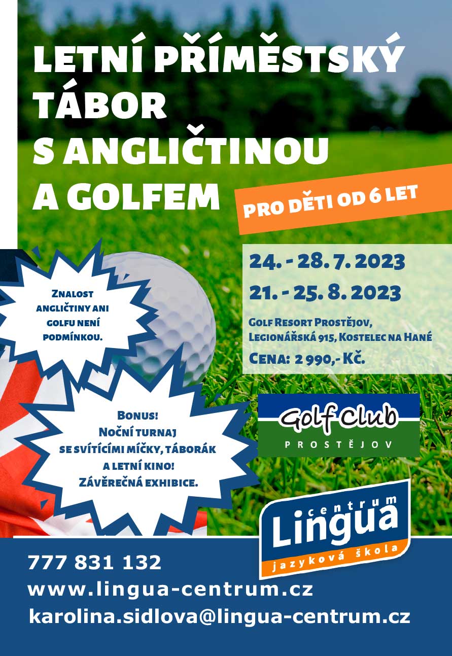 Dětské letní příměstské anglicko-golfové tábory 2023